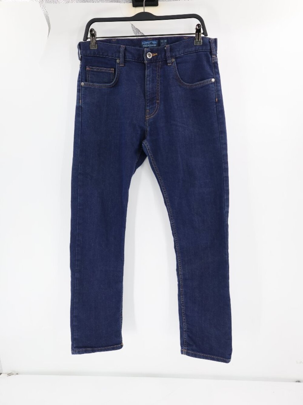 Patagonia Jeans Mens 32 Performance Straight Cotton Stretch Blue iron clad denim